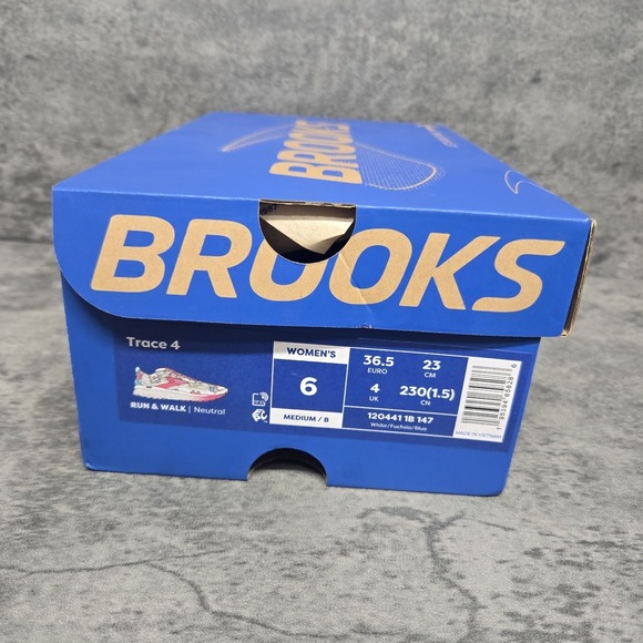 BROOKS Trace 4 Hero Medical Nurse Running Shoes Womens Size 6 B White Pink - Picture 7 of 7